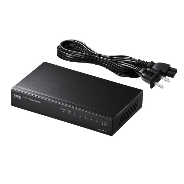 Giga対応スイッチングハブ(5ポート) ループ検知機能つき LAN-GIGAH5L