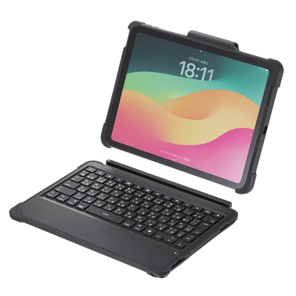 iPad 第10世代専用ケース付きキーボードタイプCケーブル接続 SKB-IP7GIGA