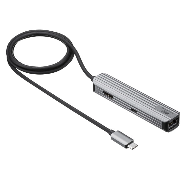 USB Type-Cマルチ変換アダプタ（HDMI＋LAN付・ケーブル1m） USB-3TCHLP7S-1