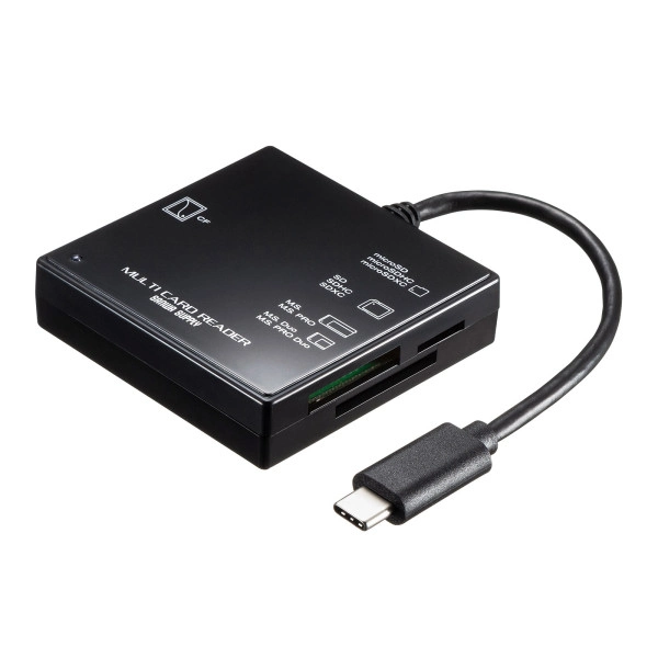USB3.1 Type-C マルチカードリーダー ADR-3TCML40BKN