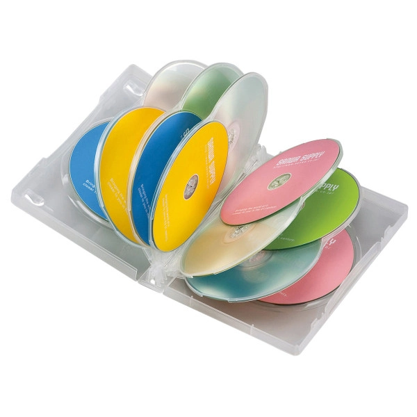 DVDトールケース（12枚収納・3枚セット・クリア） DVD-TW12-03CLN