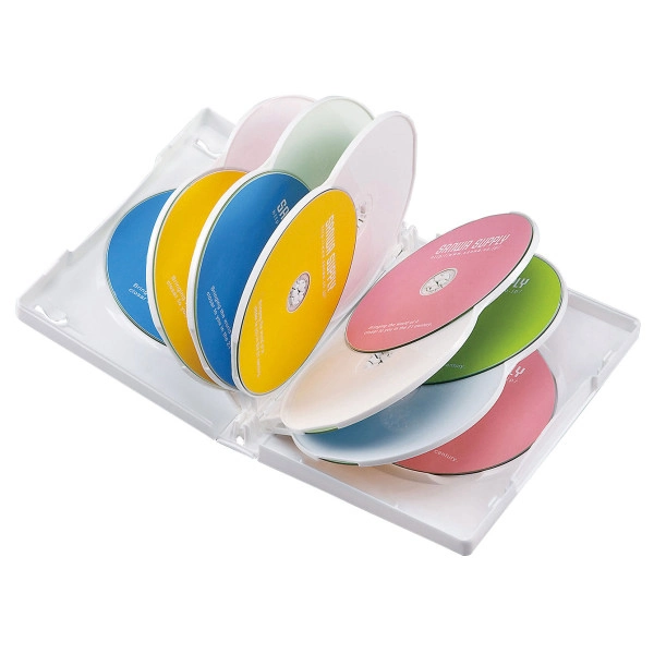 DVDトールケース（12枚収納・3枚セット・ホワイト） DVD-TW12-03WN