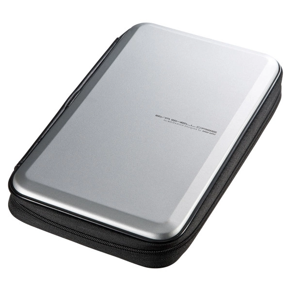 ブルーレイディスク対応セミハードケース（56枚収納・シルバー） FCD-WLBD56S