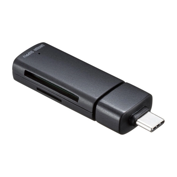 USB 5Gbps Type-C カードリーダー ADR-5TCMSD1BK