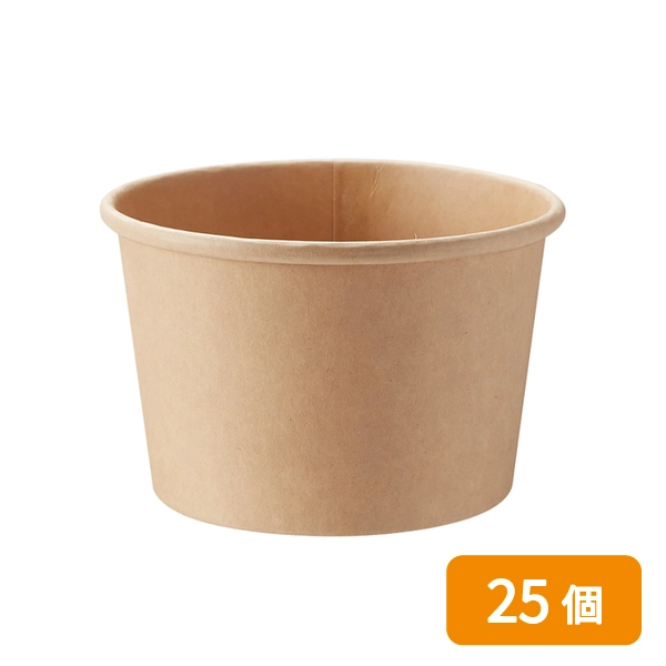 【HEIKO】食品容器 未晒フードカップ 中型 480ml 口径115mm 25個