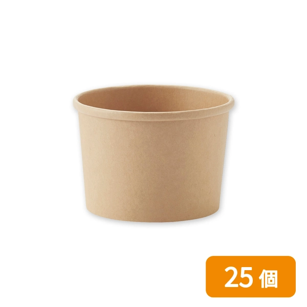 【HEIKO】食品容器 未晒フードカップ 深型 235ml 口径90mm 25個