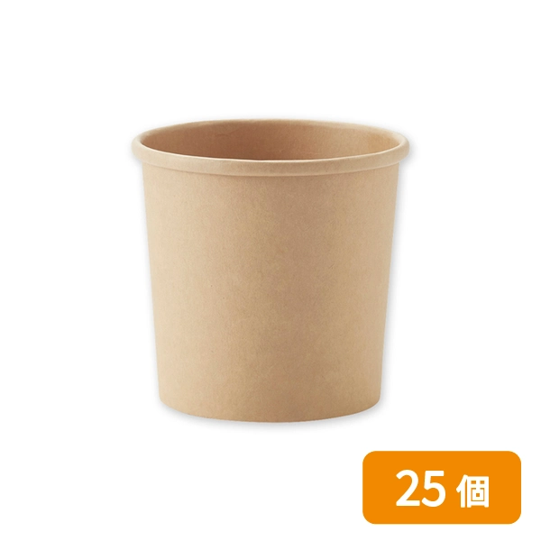 【HEIKO】食品容器 未晒フードカップ 深型 350ml 口径90mm 25個
