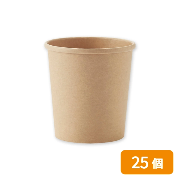【HEIKO】食品容器 未晒フードカップ 深型 460ml 口径96mm 25個