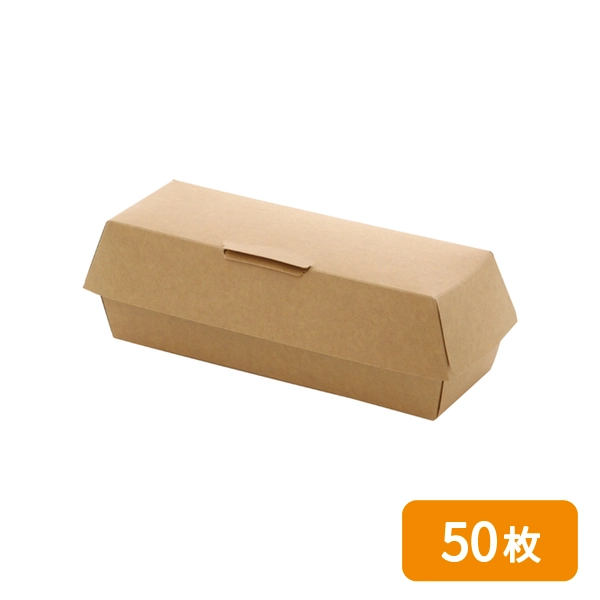 【HEIKO】食品容器 クラフトフードパック ホットドッグ 50枚