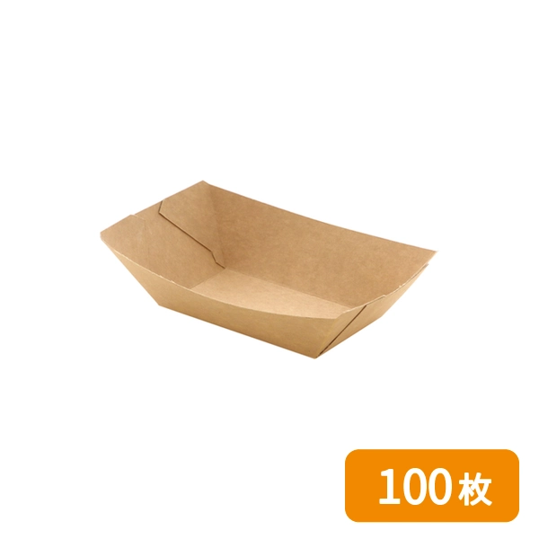 【HEIKO】紙トレー クラフトフードトレー 深型 S 100枚