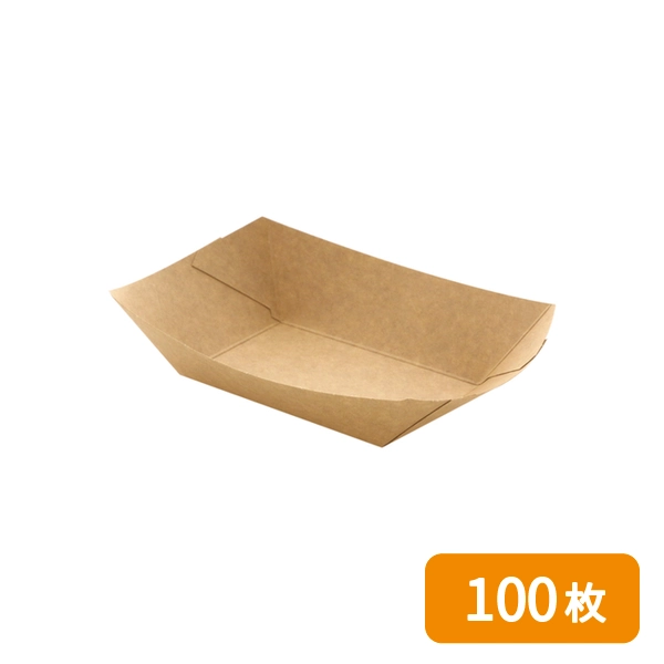 【HEIKO】紙トレー クラフトフードトレー 深型 M 100枚