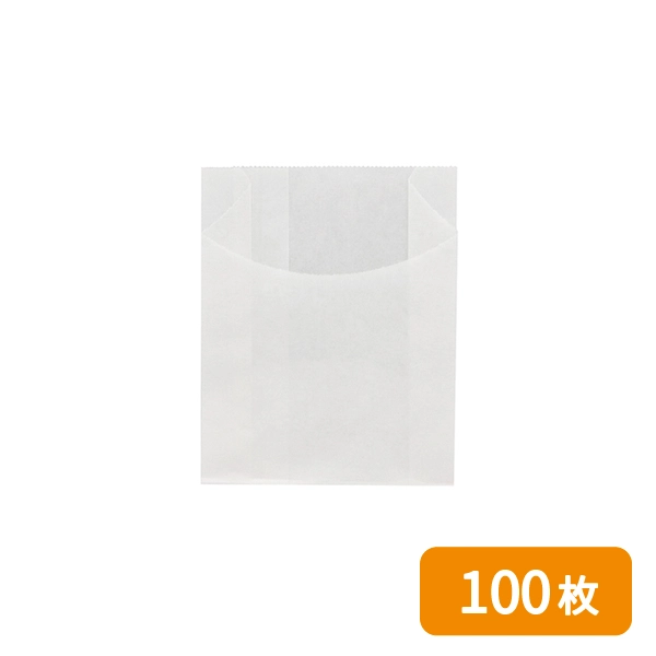 【HEIKO】NF(ノンフッ素)耐油ポテト袋 白無地 100枚