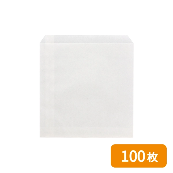 【HEIKO】NF(ノンフッ素)耐油平袋 中 白無地 100枚