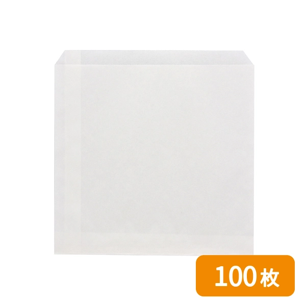 【HEIKO】NF(ノンフッ素)耐油平袋 大 白無地 100枚