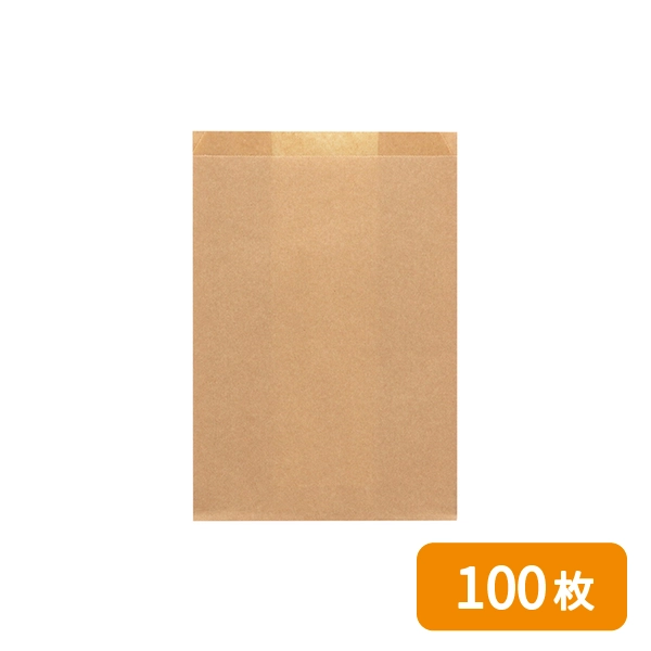 【HEIKO】NF(ノンフッ素)耐油ガゼットパック 大 未晒無地 100枚