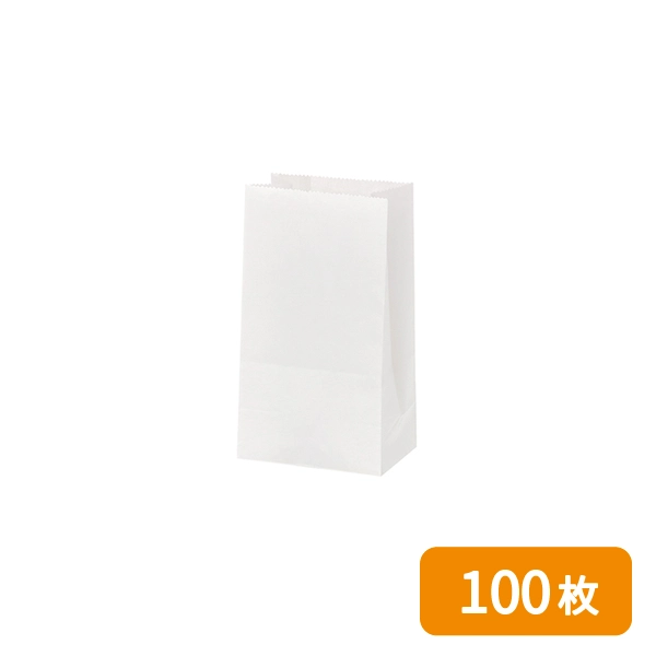 【HEIKO】NF(ノンフッ素)耐油角底袋 9-6 白無地 100枚