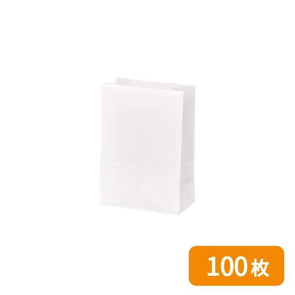 【HEIKO】NF(ノンフッ素)耐油角底袋 11-6 白無地 100枚