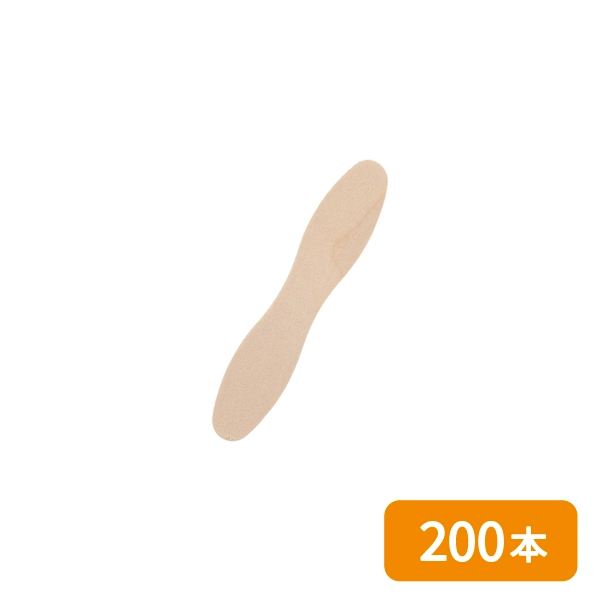 【HEIKO】木製アイスヘラ 75mm バラ(個包装なし) 200本