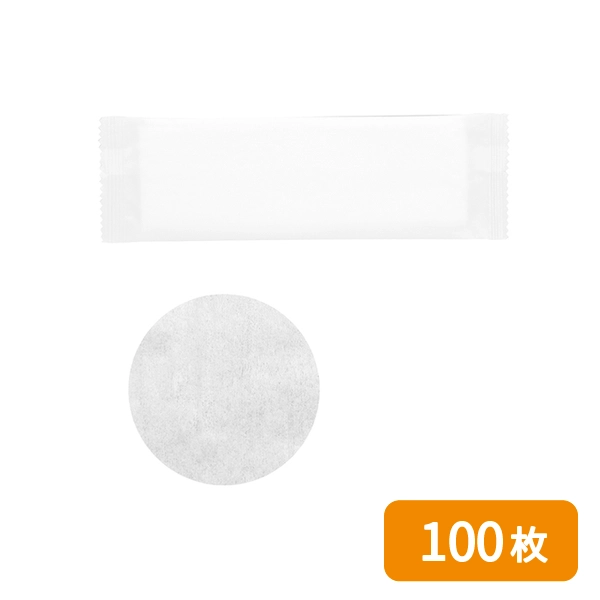 【HEIKO】不織布おしぼり 大判厚手 平型 260×280mm 100枚