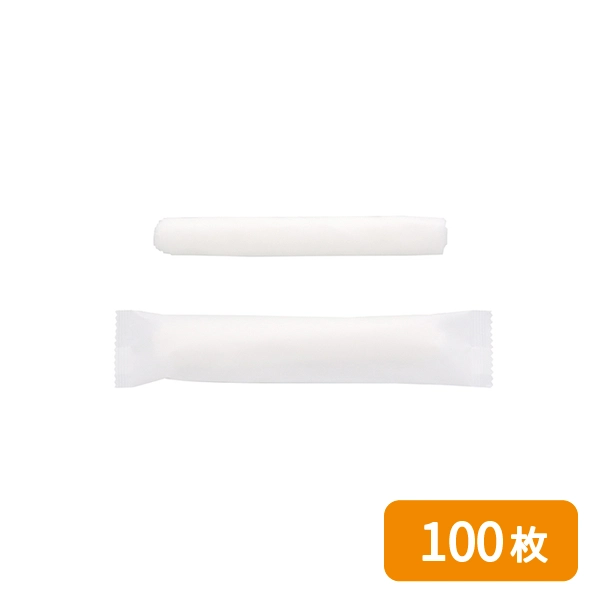 【HEIKO】不織布おしぼり 大判厚手 丸型 260×280mm 100枚