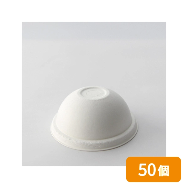 紙コップ用 紙ドーム蓋 GO90-ECO-DOME-WHITE 50個