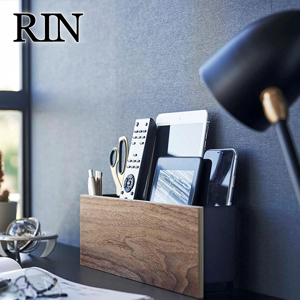 【RIN】石こうボード壁対応 タブレット&リモコンホルダー リン (ブラウン)