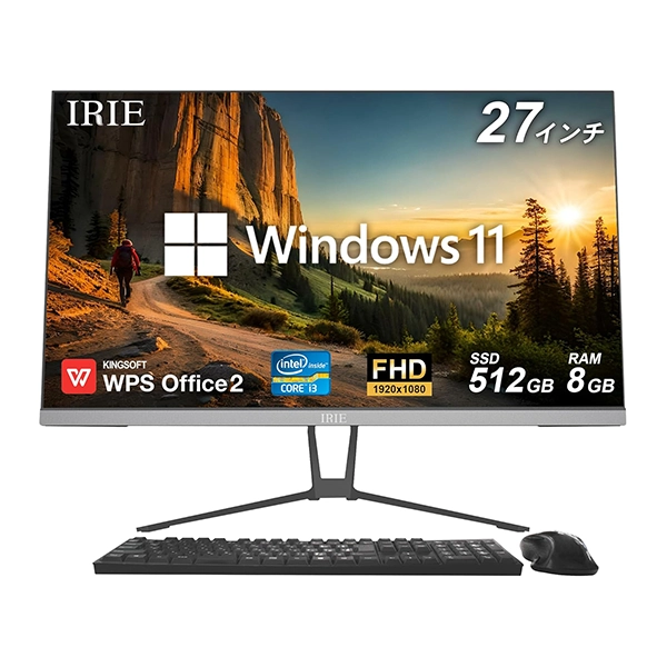 FFF IRIE 27インチ 一体型 オールインワンPC FFF-ALPC2702