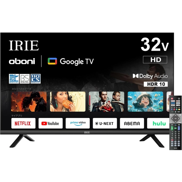 FFF IRIE Google TV搭載 32V型 スマートテレビ FFF-TV32WG