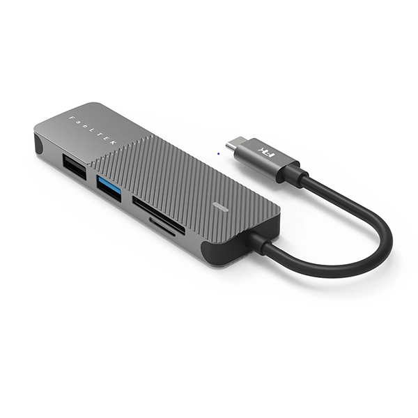 Feeltek ポータブル 5-in-1 USB Type-C ハブ HCM005AP2F