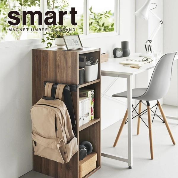 【smart】カラーボックスに差し込めるリュックハンガー スマート ブラック